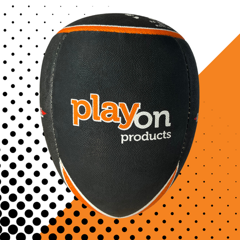 playon rebounderball, a rugby sports training aid equipment