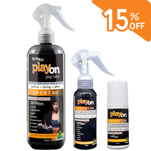 PlayOn SPORT AID Peak Performance Pack (3 PACK) SAVE 15%